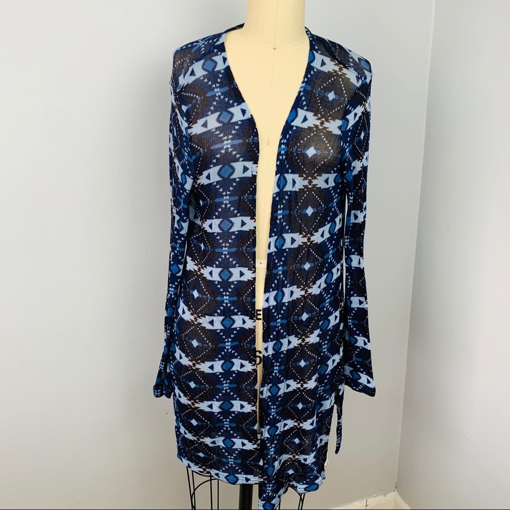 H&M Divided Aztec Open Front Cardigan